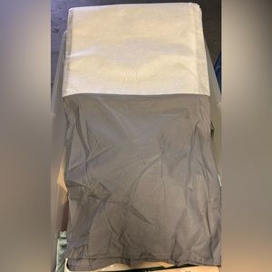 King size gray bed skirt by Broyhill